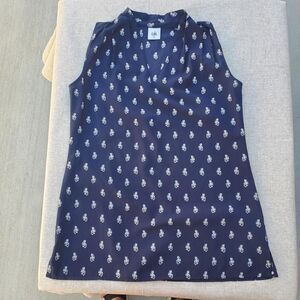 Cabi Women's Navy and Blue Blouse